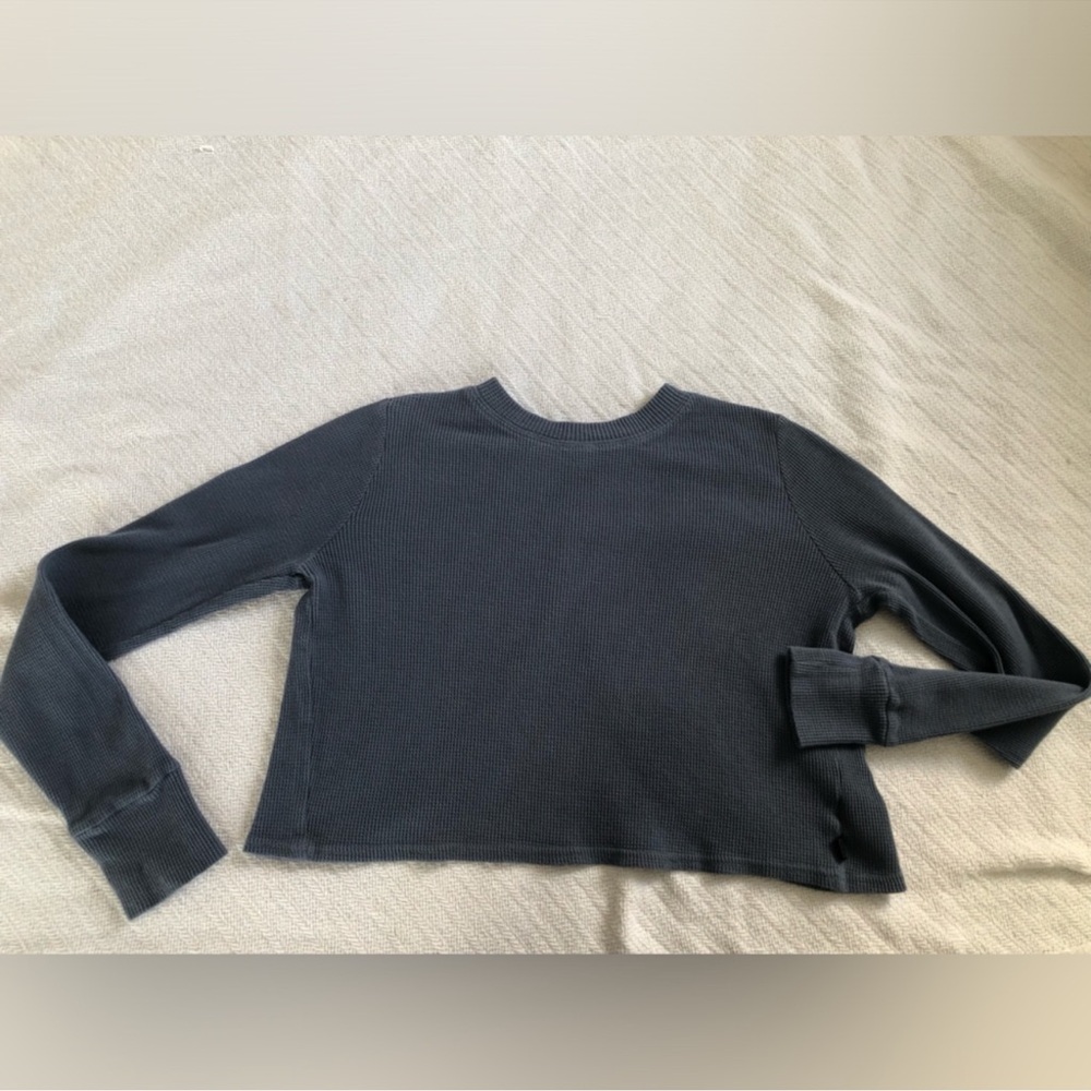 Women's Charcoal Long Sleeve Top